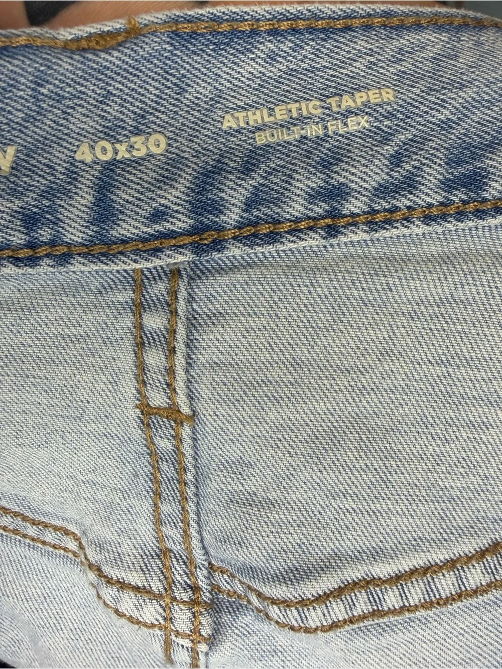 Old Navy Light Blue Straight Fit Athletic Taper Men’s Jeans